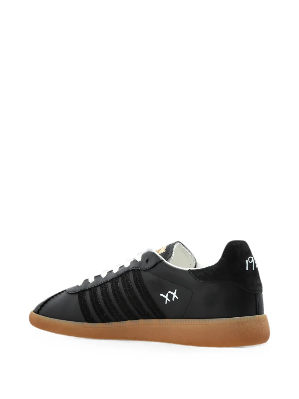 DSQUARED2 Rebels leather sneakers Zwart
