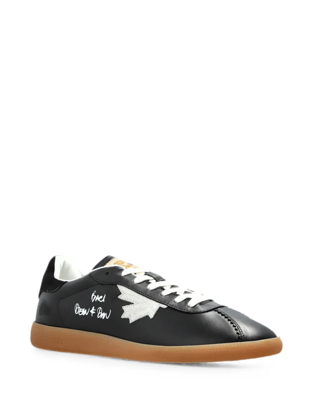 DSQUARED2 Rebels leather sneakers Zwart