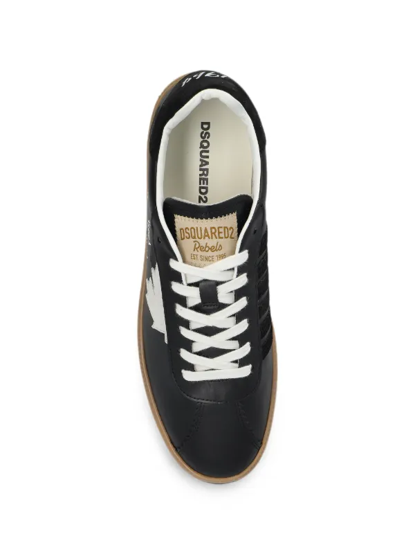 DSQUARED2 メープルリーフ スニーカー | ブラック | FARFETCH JP