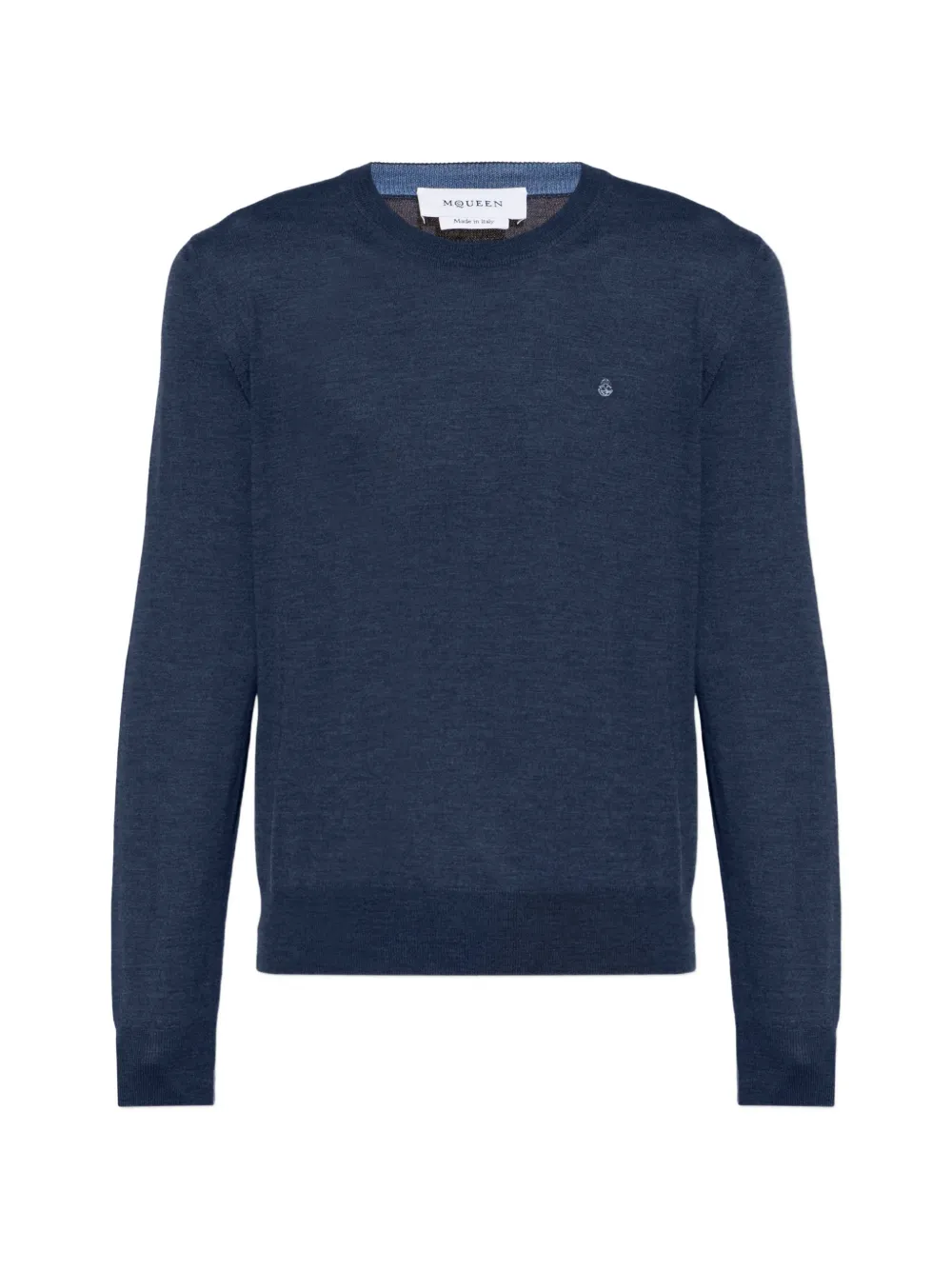 Alexander McQueen Wool sweater with a crew neckline - Blue