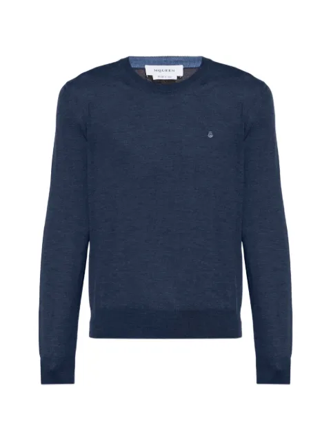 Alexander McQueen Wool sweater with a crew neckline