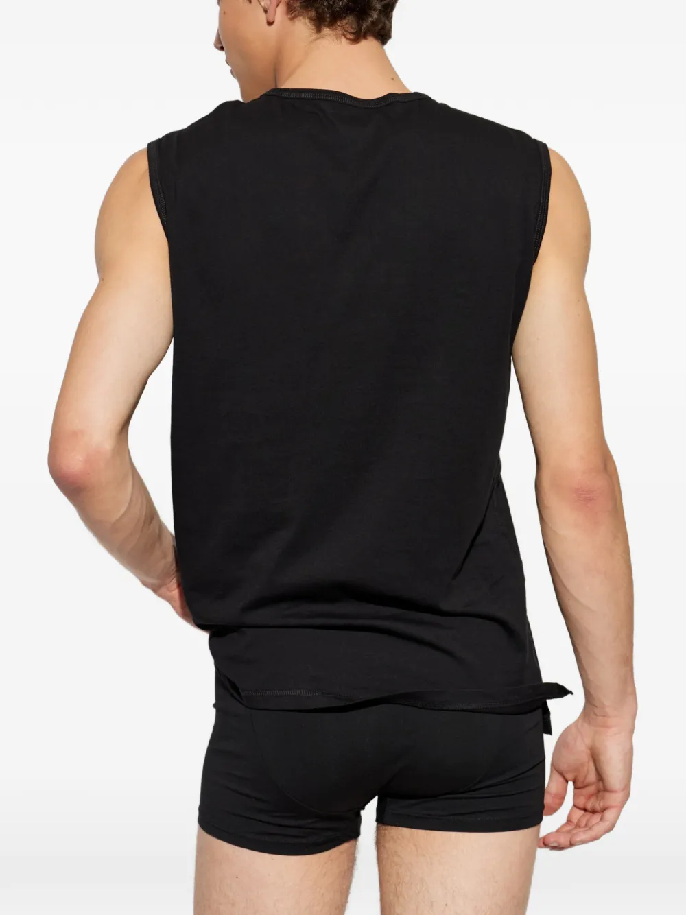 Diesel Twee Tim-Utlt katoenen-jersey tanktops Zwart