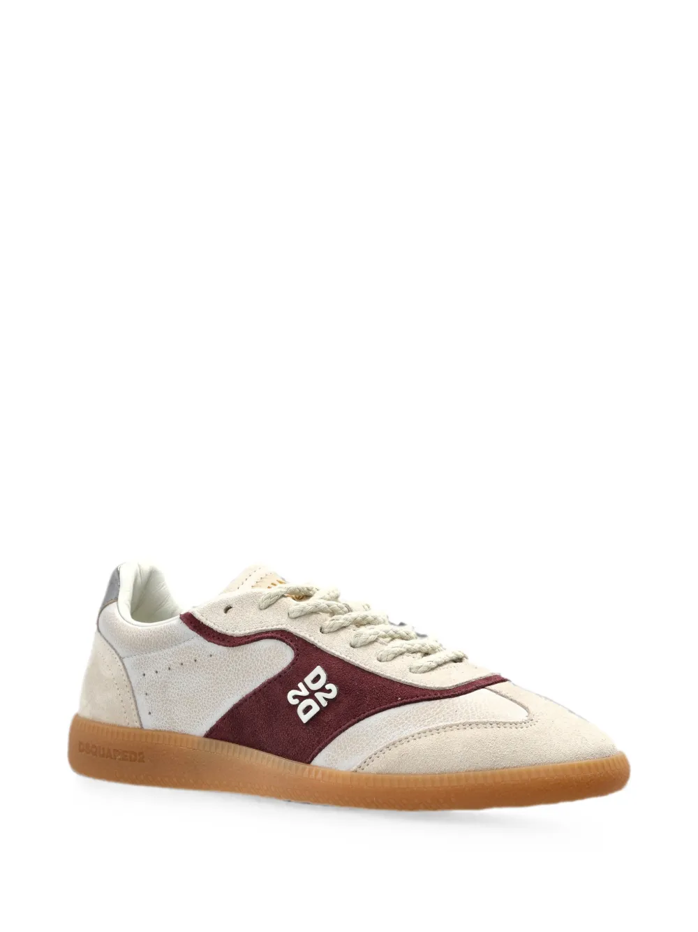 DSQUARED2 logo-plaque panelled sneakers Beige