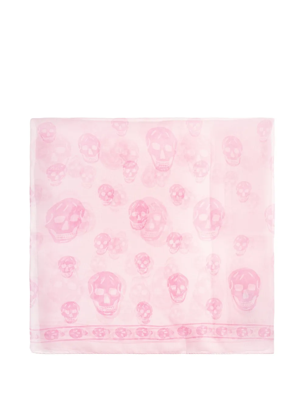 Alexander McQueen Classic Skull silk scarf - Rosa
