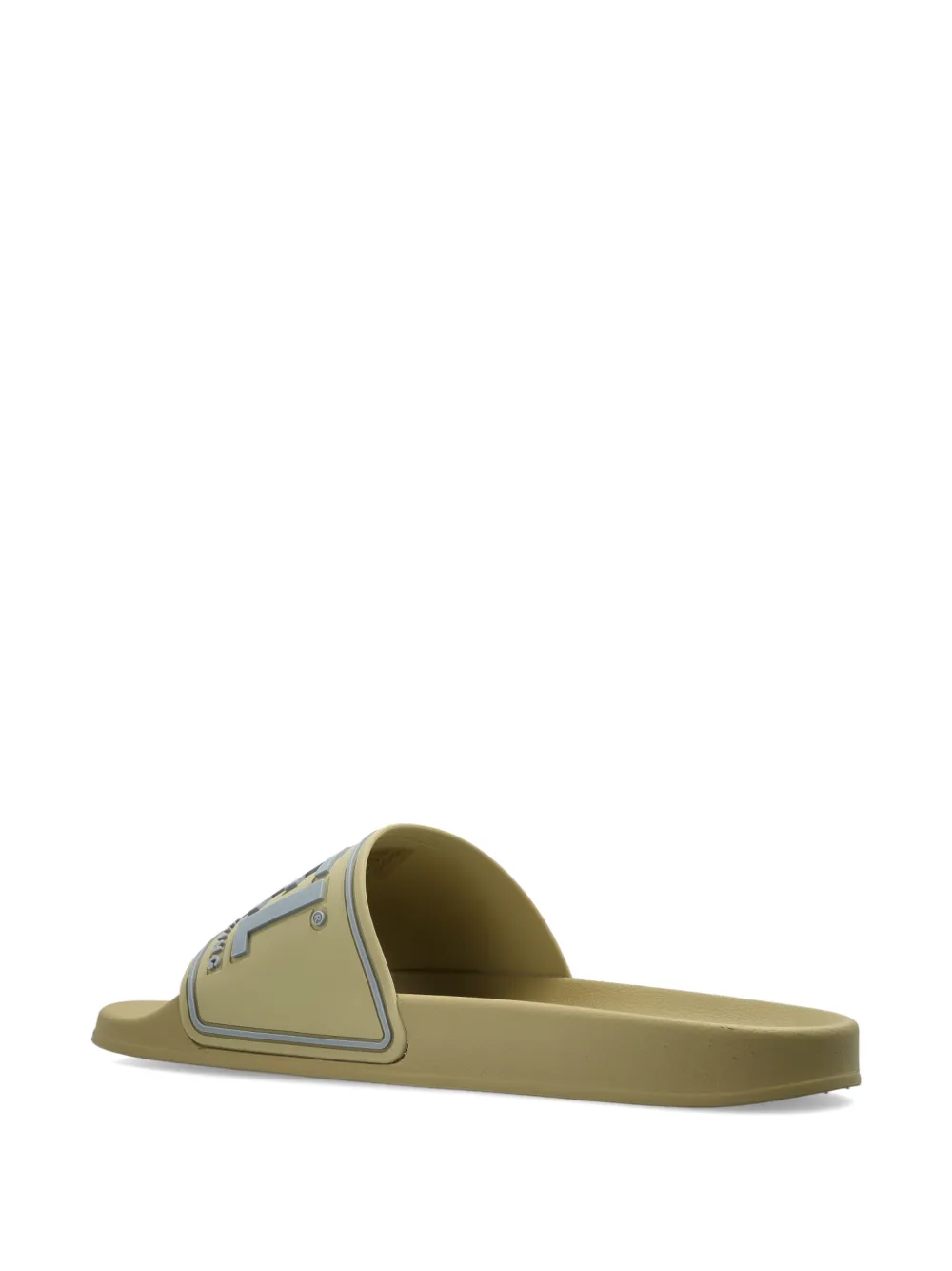 Diesel Sa-Mayemi logo-embossed slides Groen