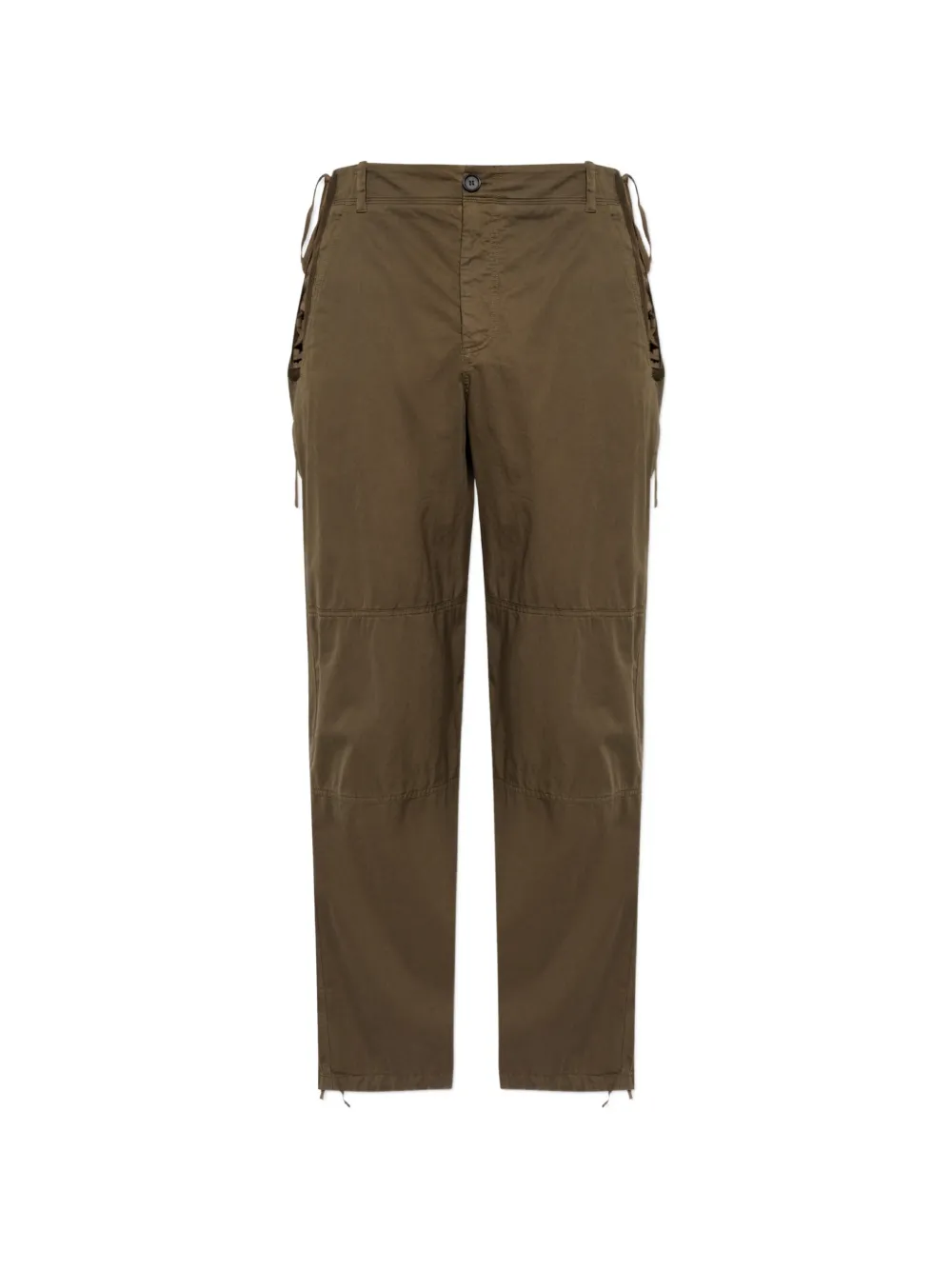 Alexander McQueen lace-up drawstring trousers - Brown