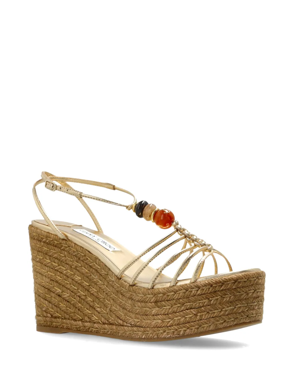 Jimmy Choo Lemi Wedge 50 sandals Goud