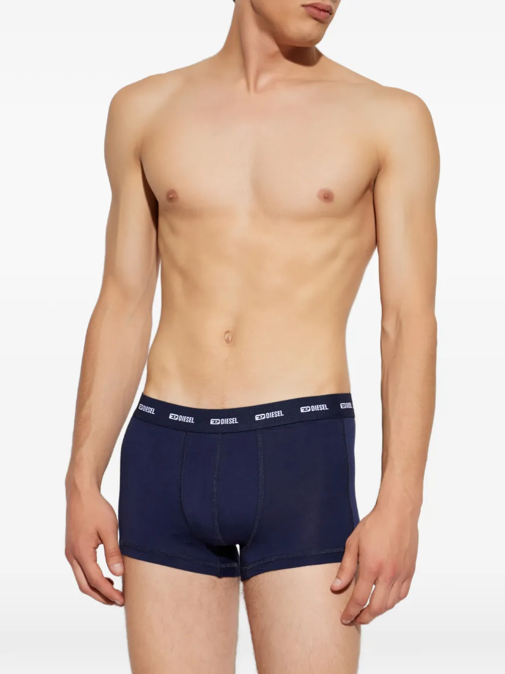 Diesel Damien-Utlt 3-pack boxershorts met logoband Blauw