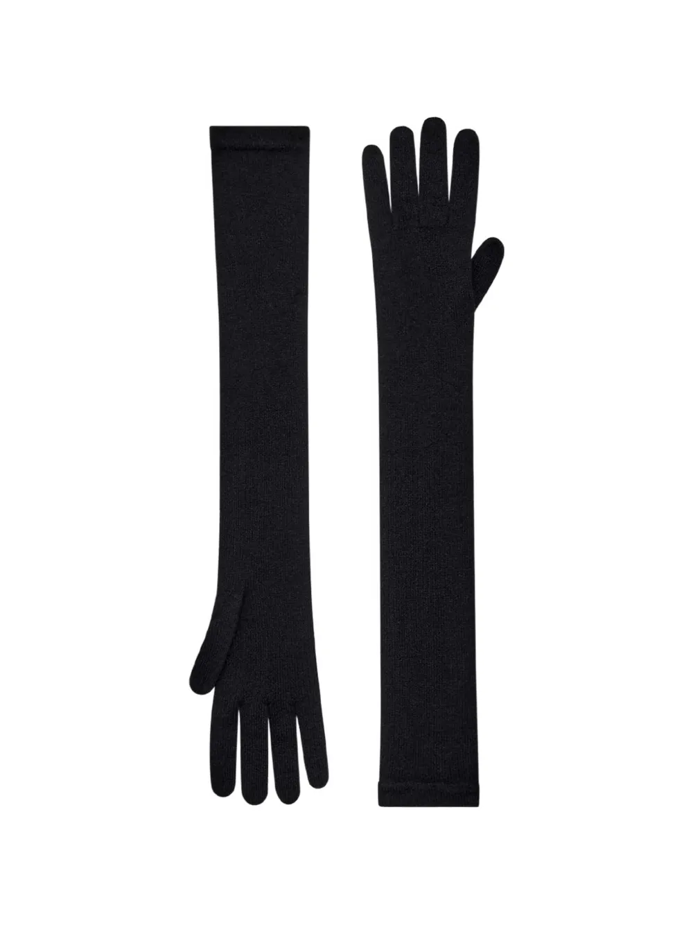 Another Tomorrow cashmere gloves - Schwarz