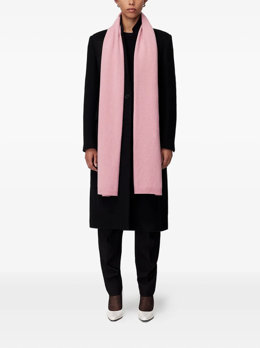 Another Tomorrow Cashmere Scarf in Pink, view 3