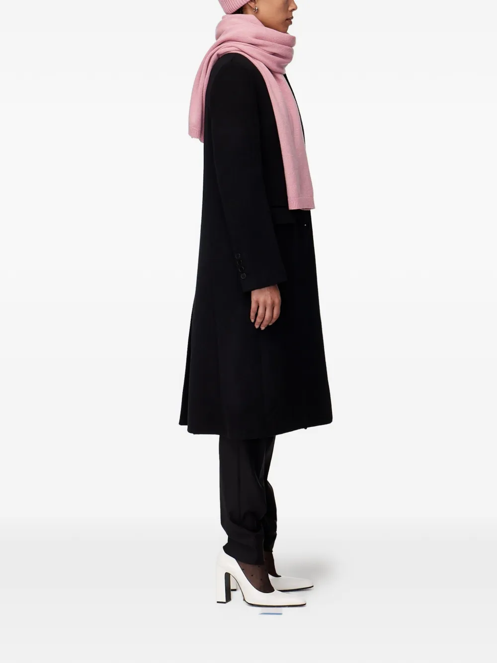 Another Tomorrow Cashmere Scarf in Pink, view 4