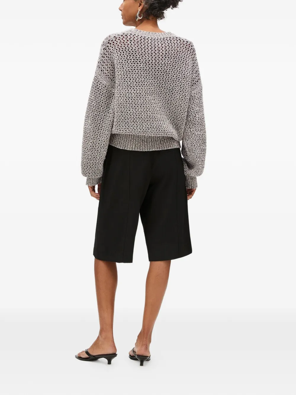  Another Tomorrow Jersey Con Cuello Redondo - Negro 