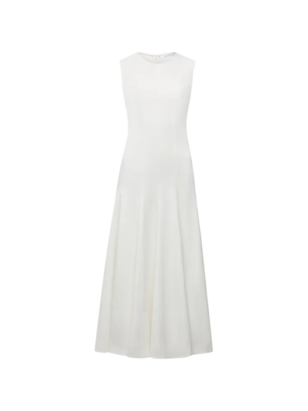 Another Tomorrow panelled flare midi dress - White
