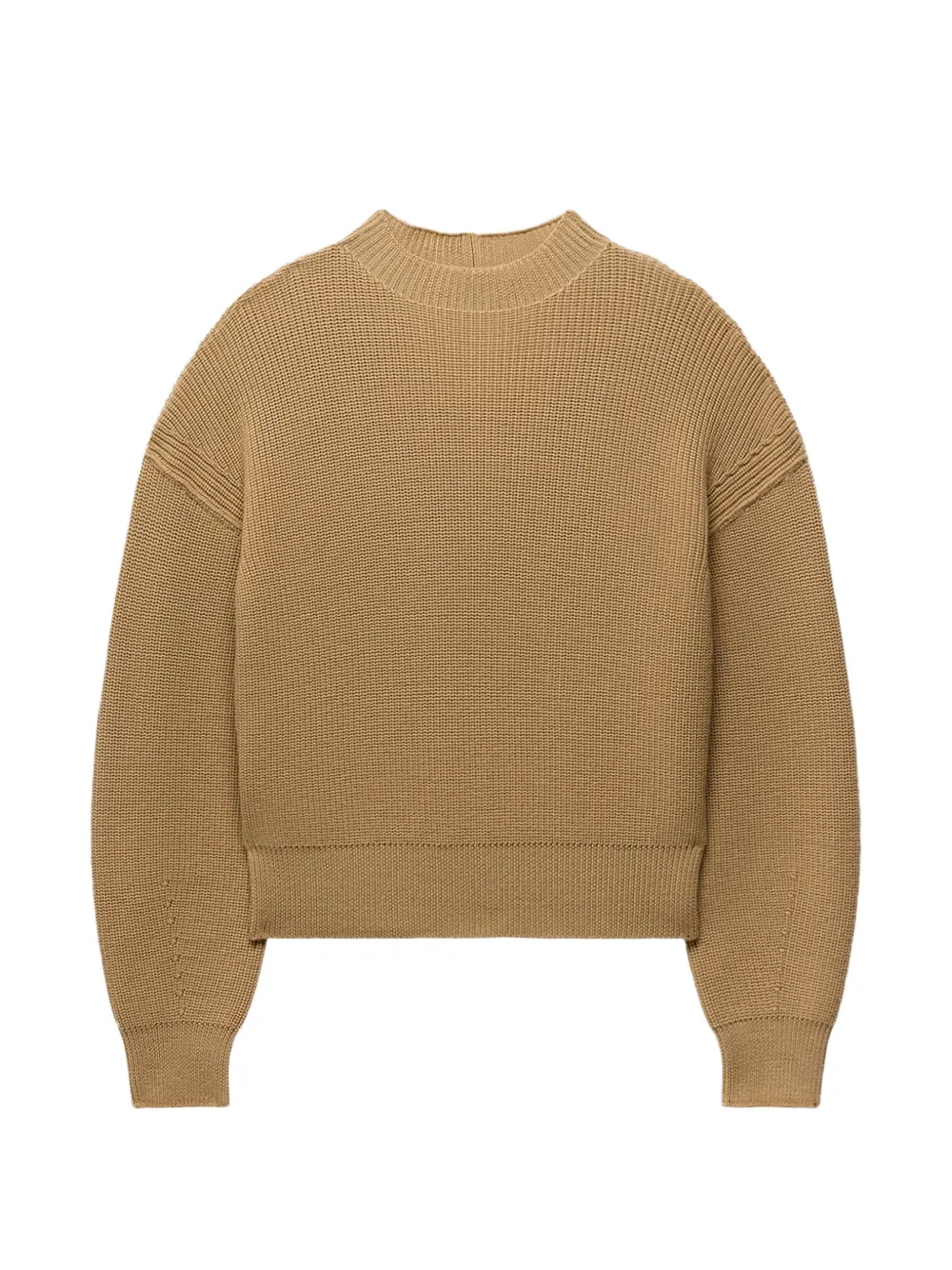 Another Tomorrow ribbed dropped-shoulder sweater - Toni neutri