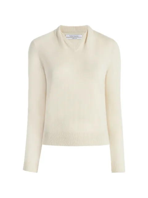 Another Tomorrow cashmere draped-neck sweater