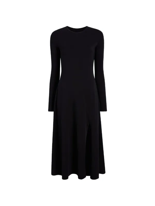 another tomorrow black dress Another Tomorrow Twist Bias Dress