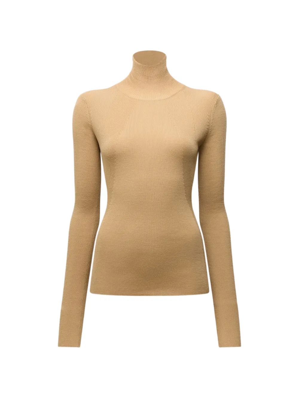 Another Tomorrow rib-knit turtleneck sweater - Neutrals