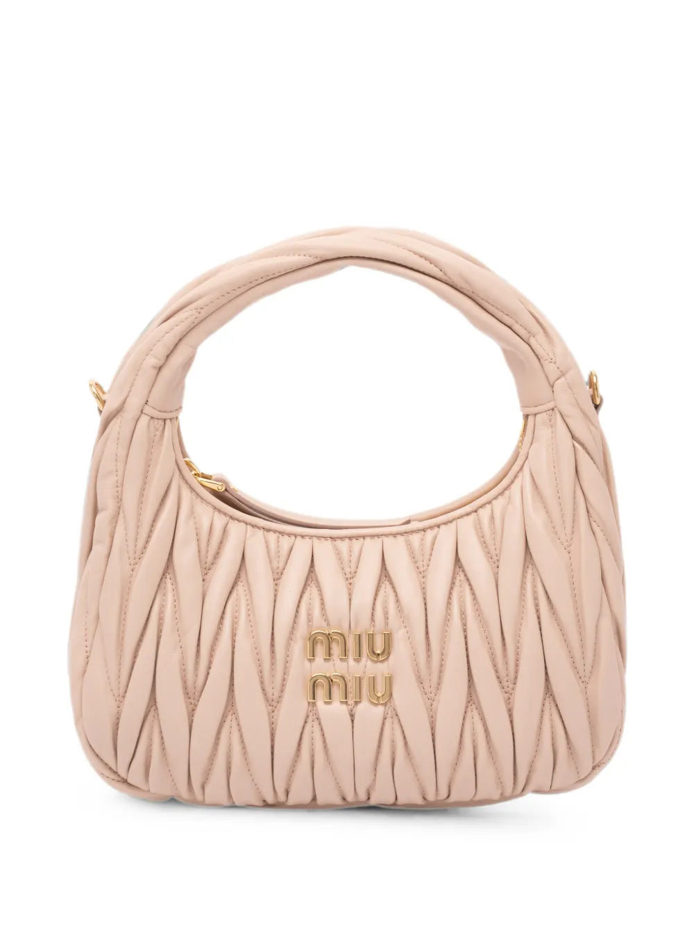 Miu Miu small Wander leather tote bag - Rosa