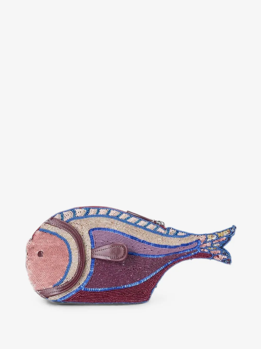 Pesce bead-embellished clutch bag