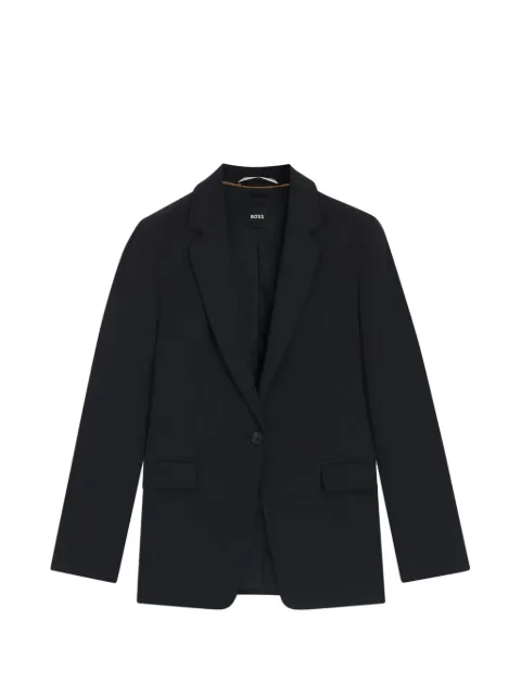 BOSS single-breasted notched-lapels jacket