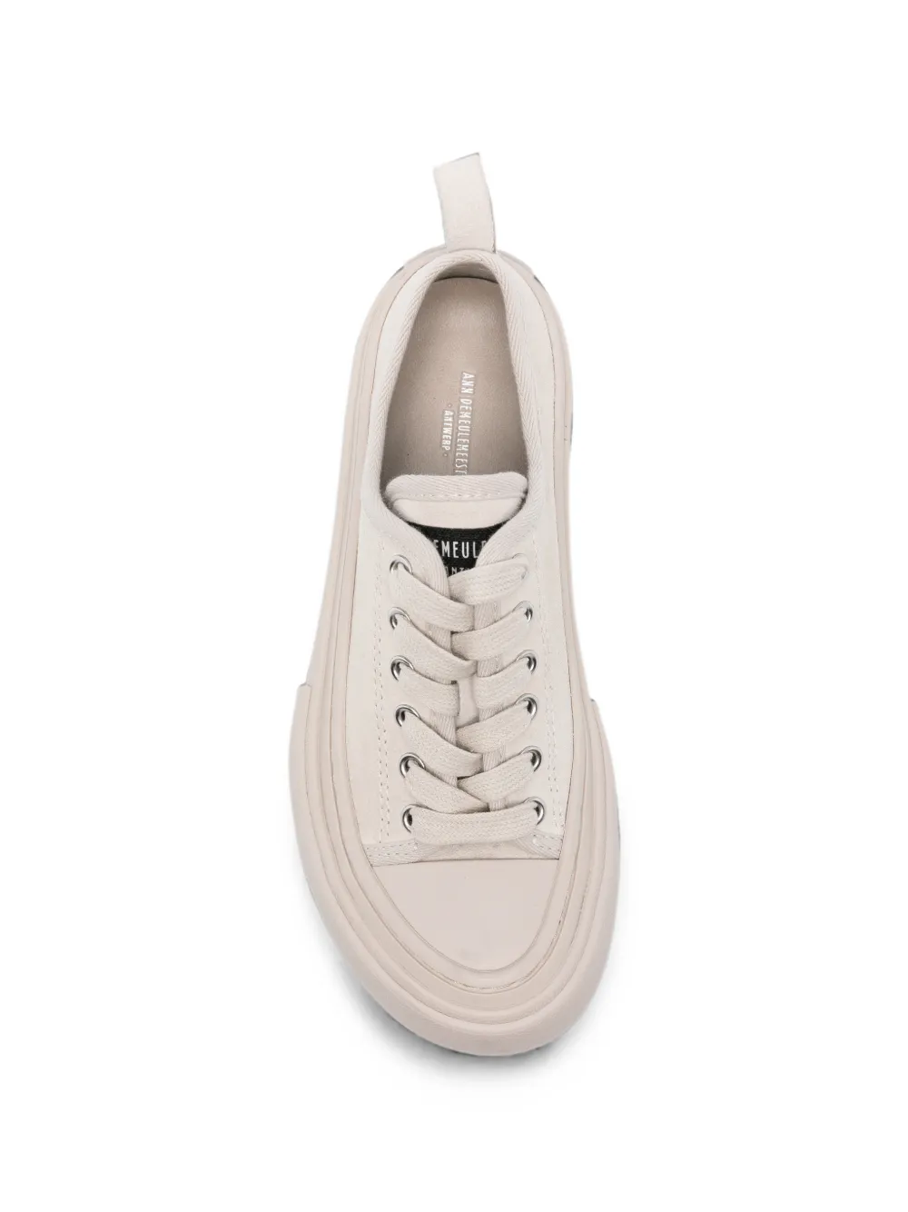 Ann Demeulemeester low-top lace-up sneakers Beige