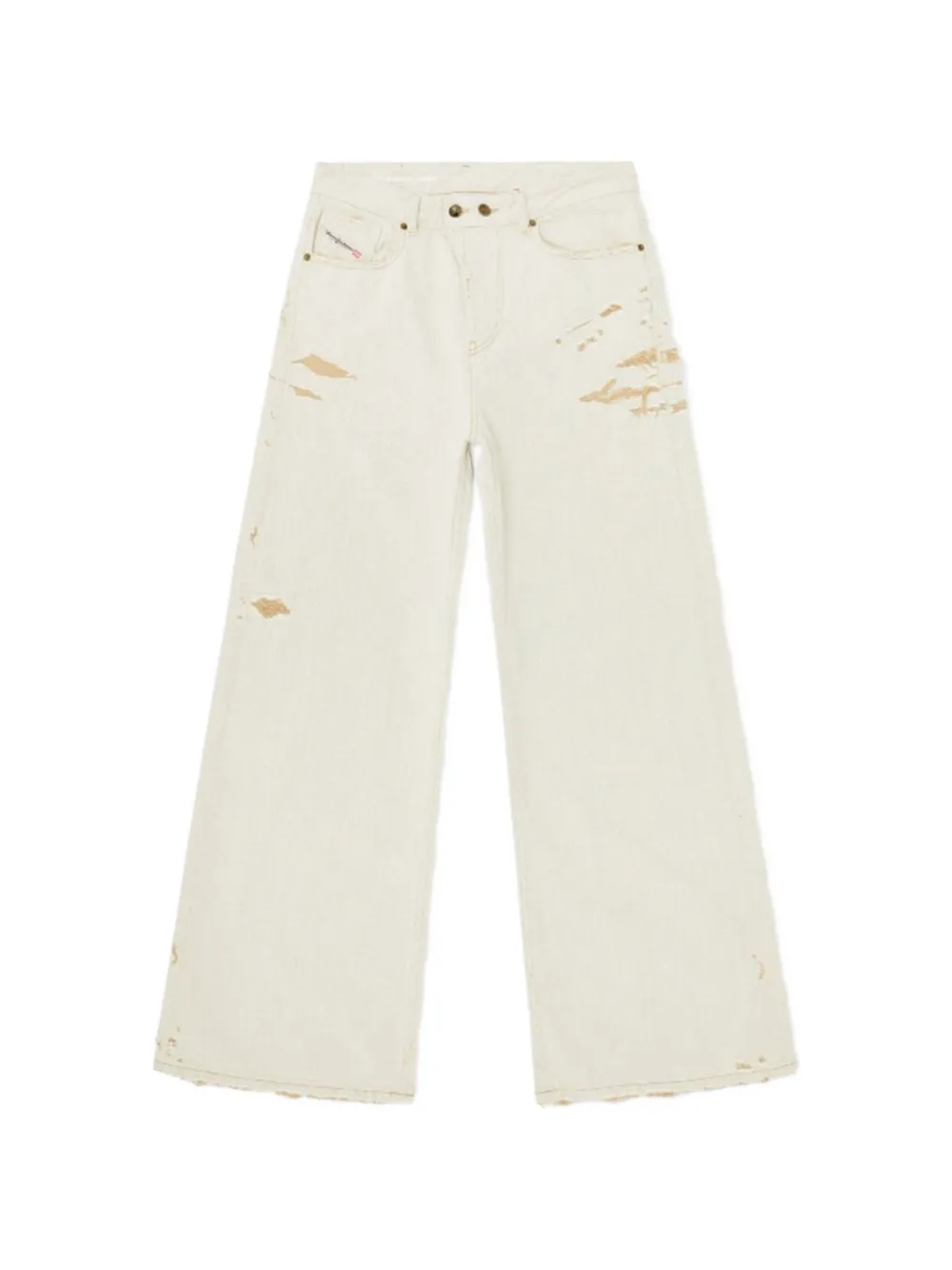 Diesel distressed wide-leg jeans - Toni neutri