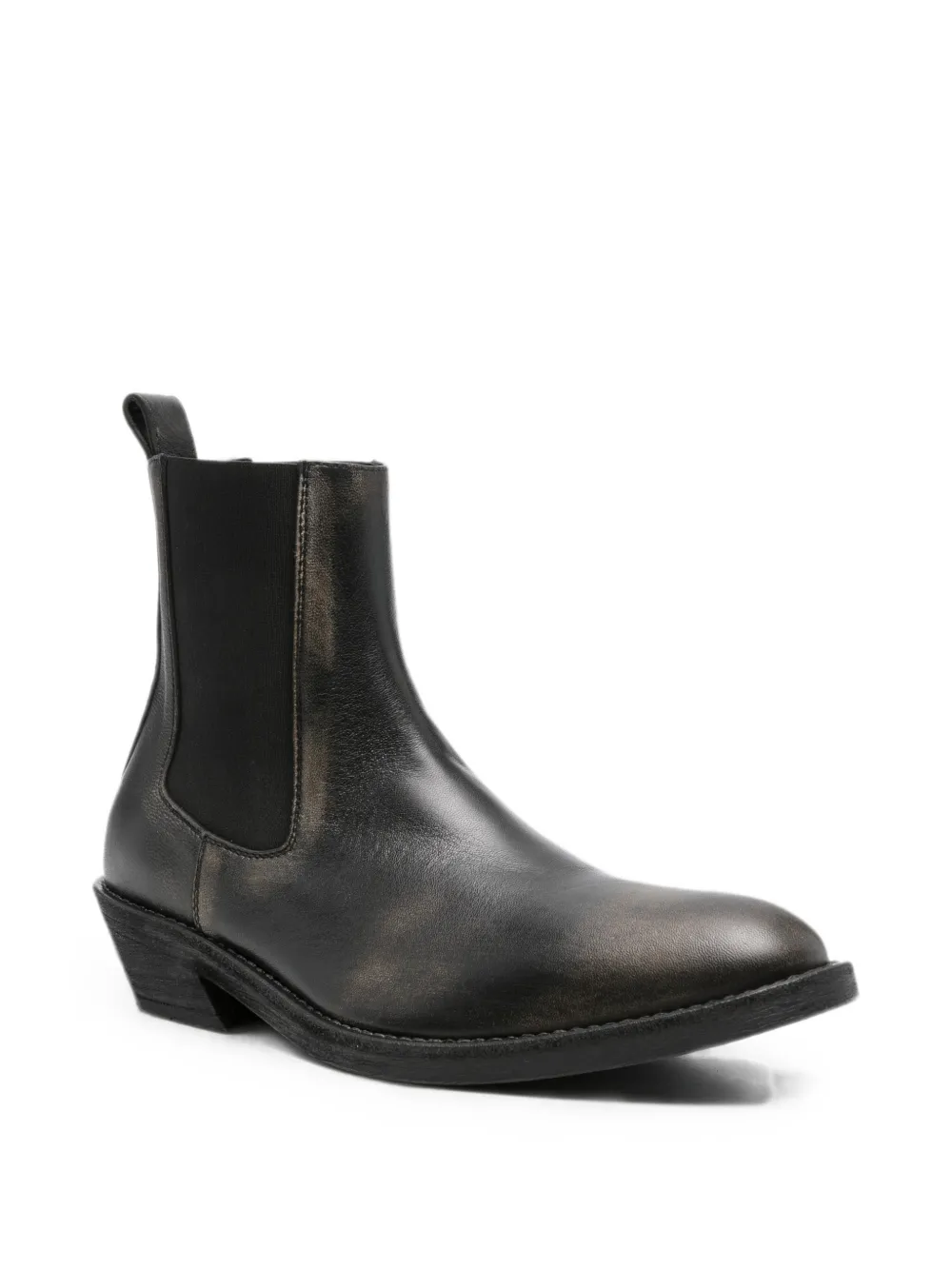 Ann Demeulemeester Caru faded-effect chelsea boots Zwart