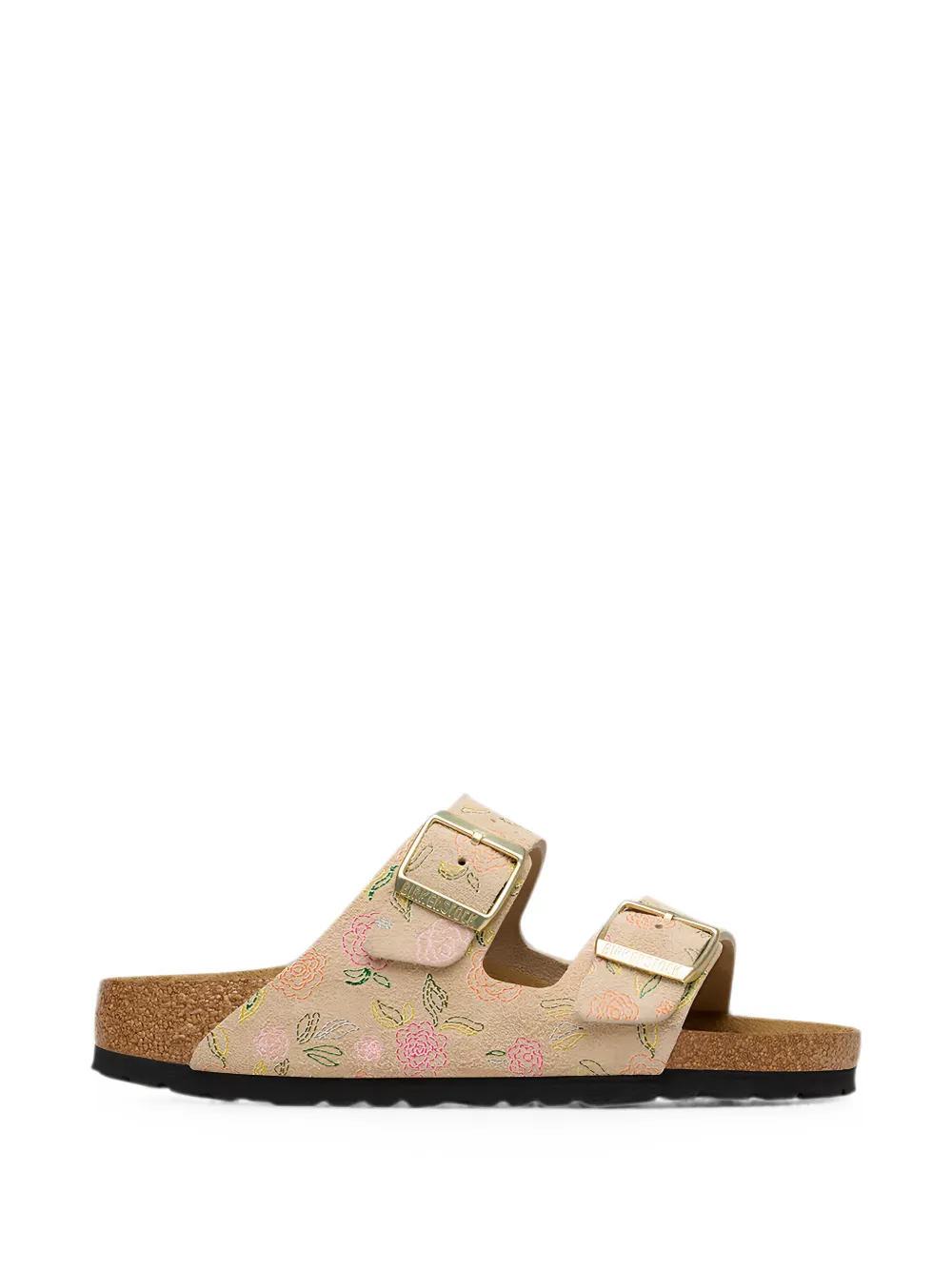 Birkenstock Arizona floral-print sandals - Nude