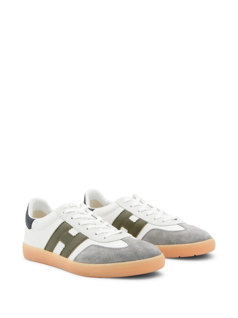 Hogan Cool logo-appliqué leather sneakers Wit