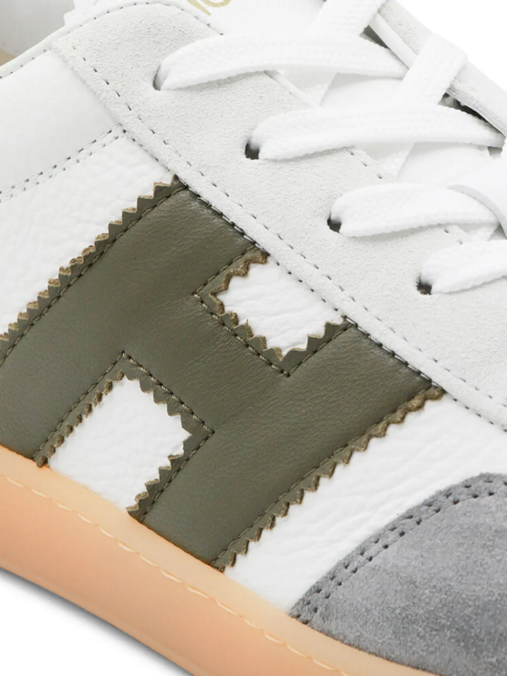 Hogan Cool logo-appliqué leather sneakers Wit