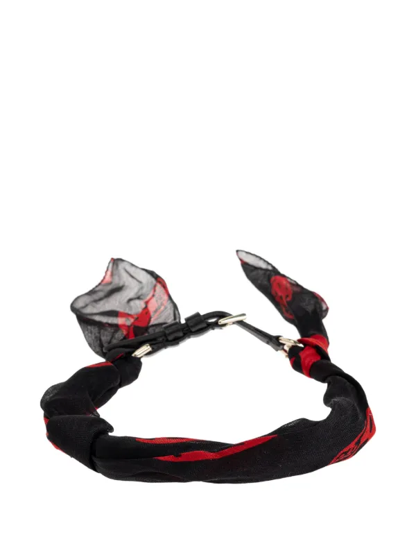 Alexander McQueen レザー ラップ ブレスレット ブラック 新品
