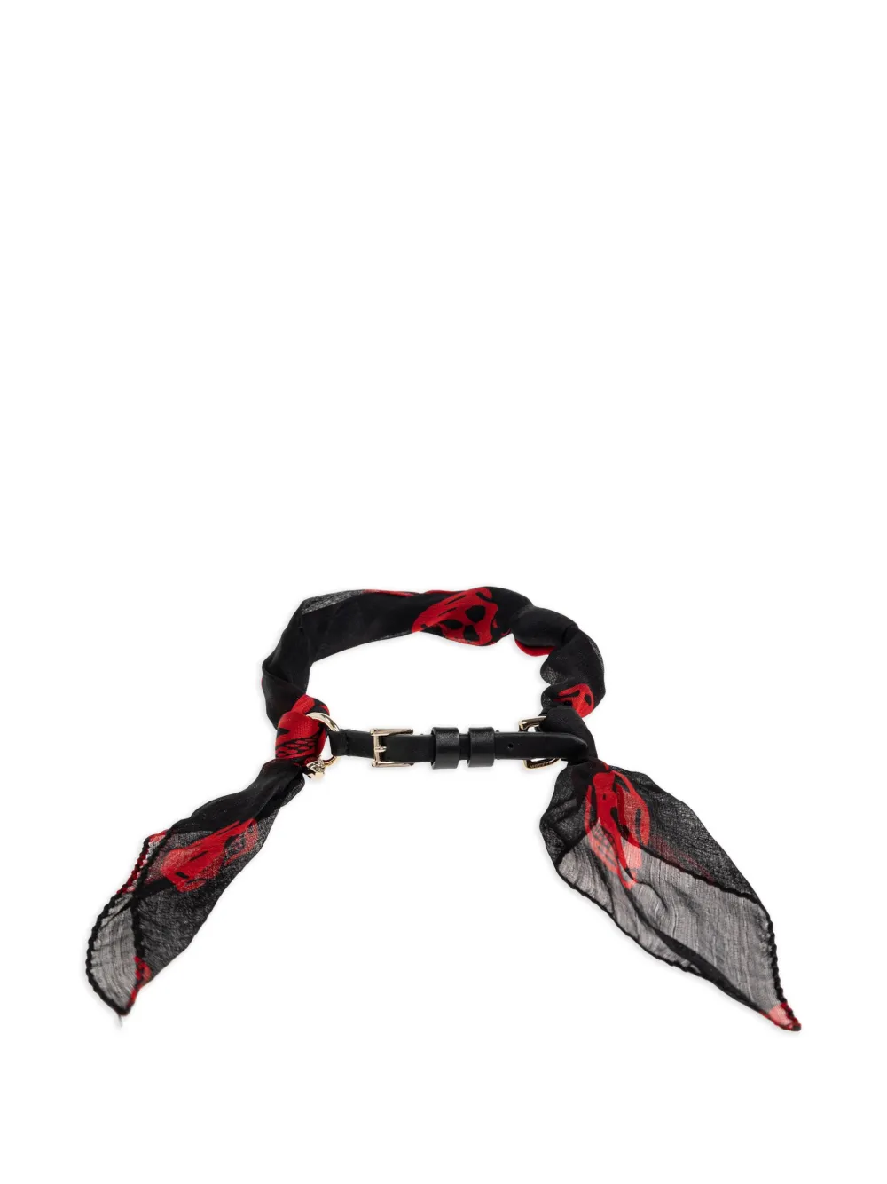  Alexander Mcqueen Pulsera Con Motivo Skull - Negro 