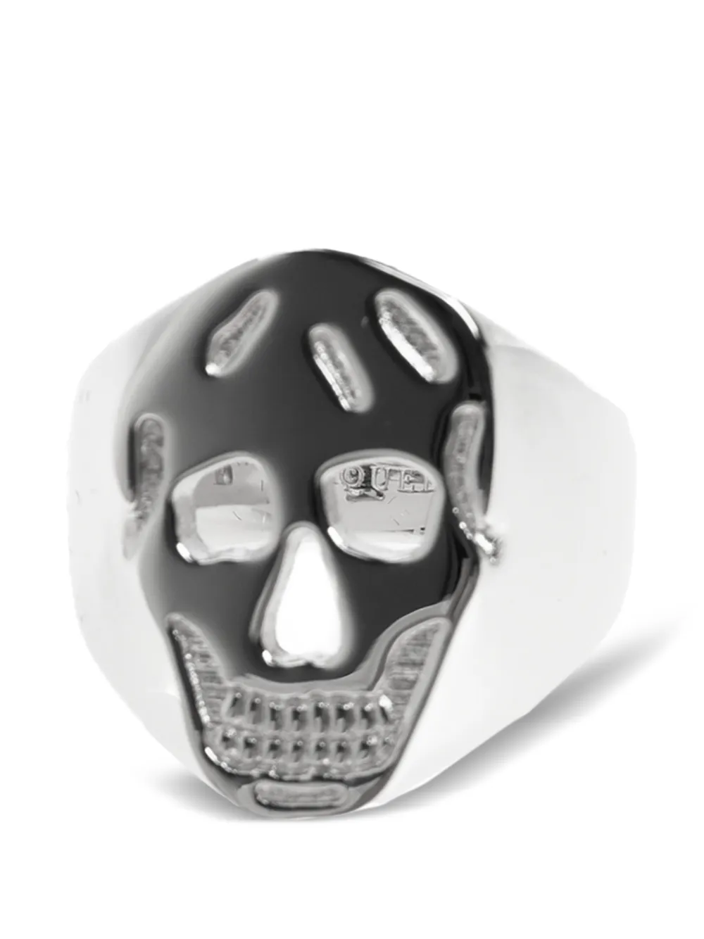 Alexander McQueen skull signet ring - Silver