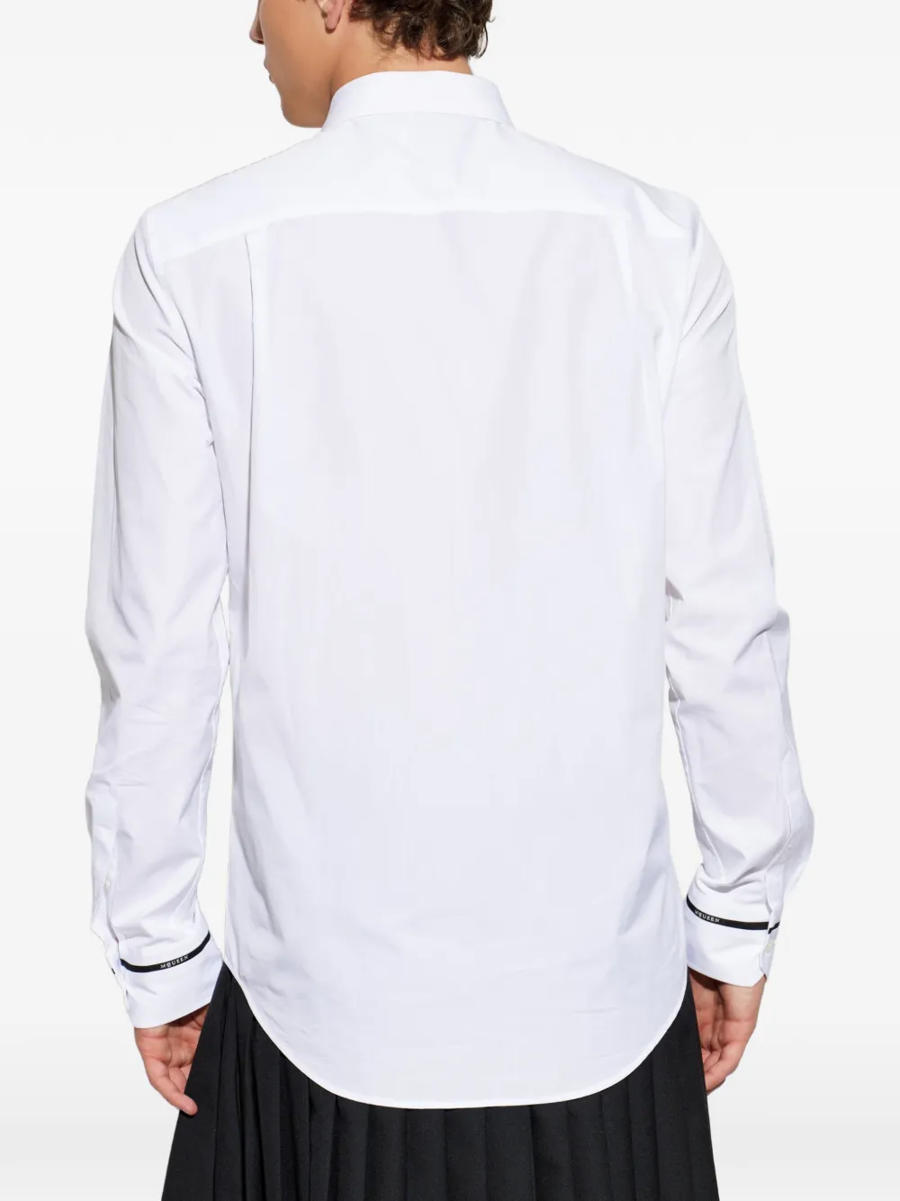 Alexander McQueen Overhemd met logo-afwerking Wit