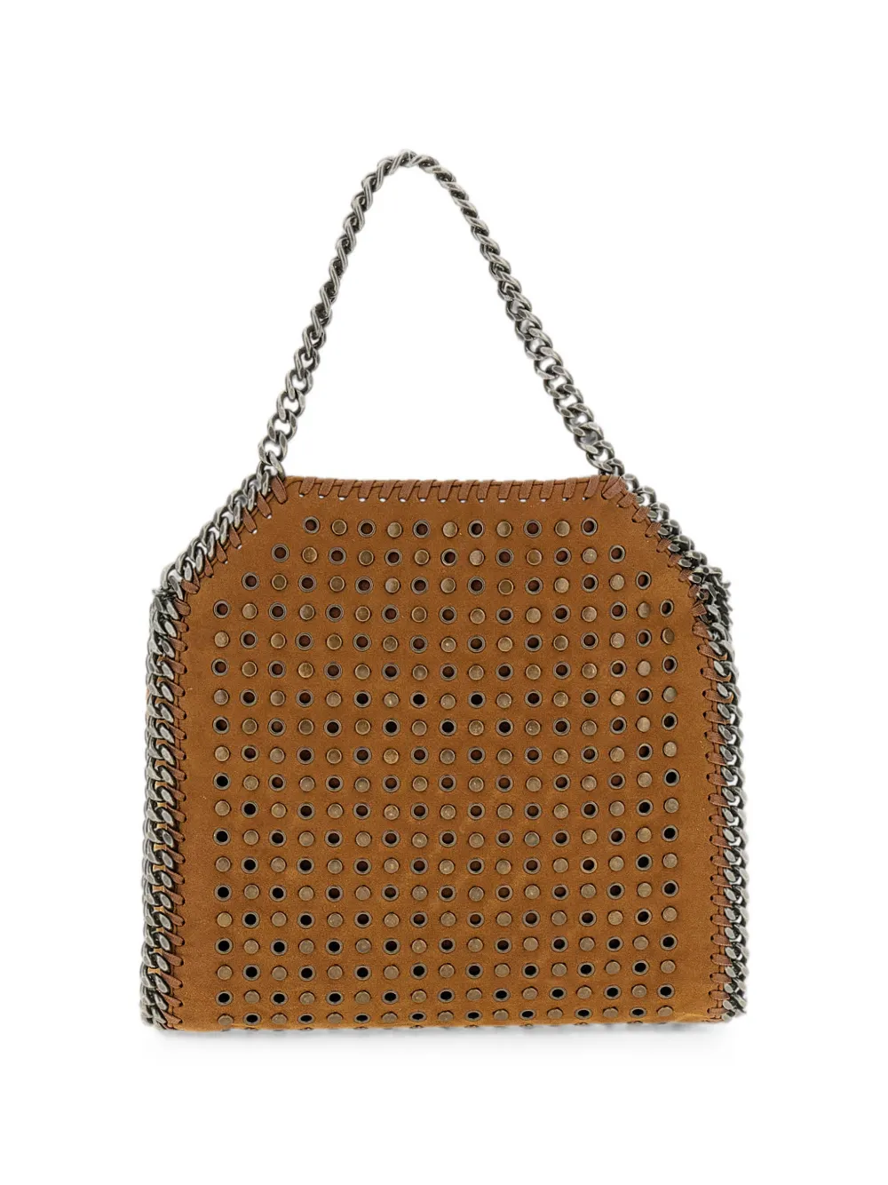 Stella McCartney Falabella kleine schoudertas verfraaid met ringlets Bruin