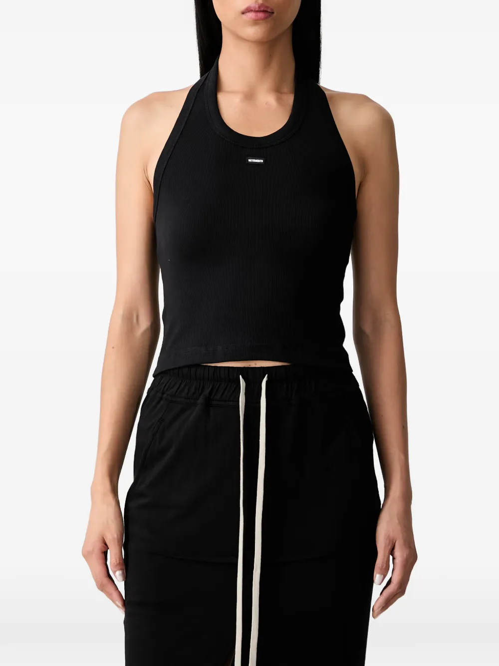 VETEMENTS Tanktop met halternek Zwart