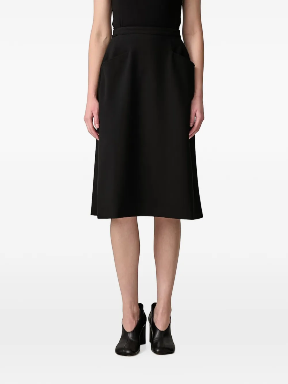 VETEMENTS back-slit flared skirt