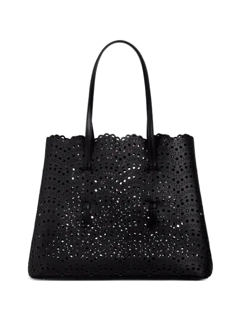 Alaïa 37 Mina leather tote bag