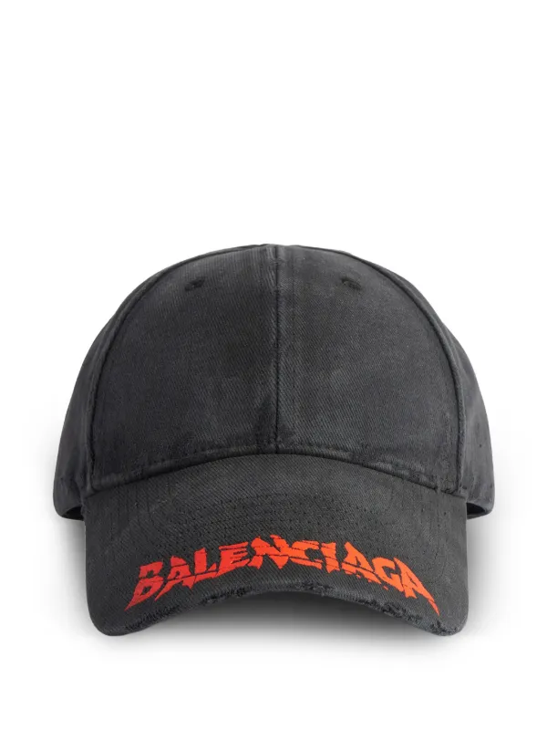 ヤ*ツ様 【希少】BALENCIAGA キャップ ダメージ加工 水色寄りグレー Balenciaga ダメージ キャップ | グレー | FARFETCH JP