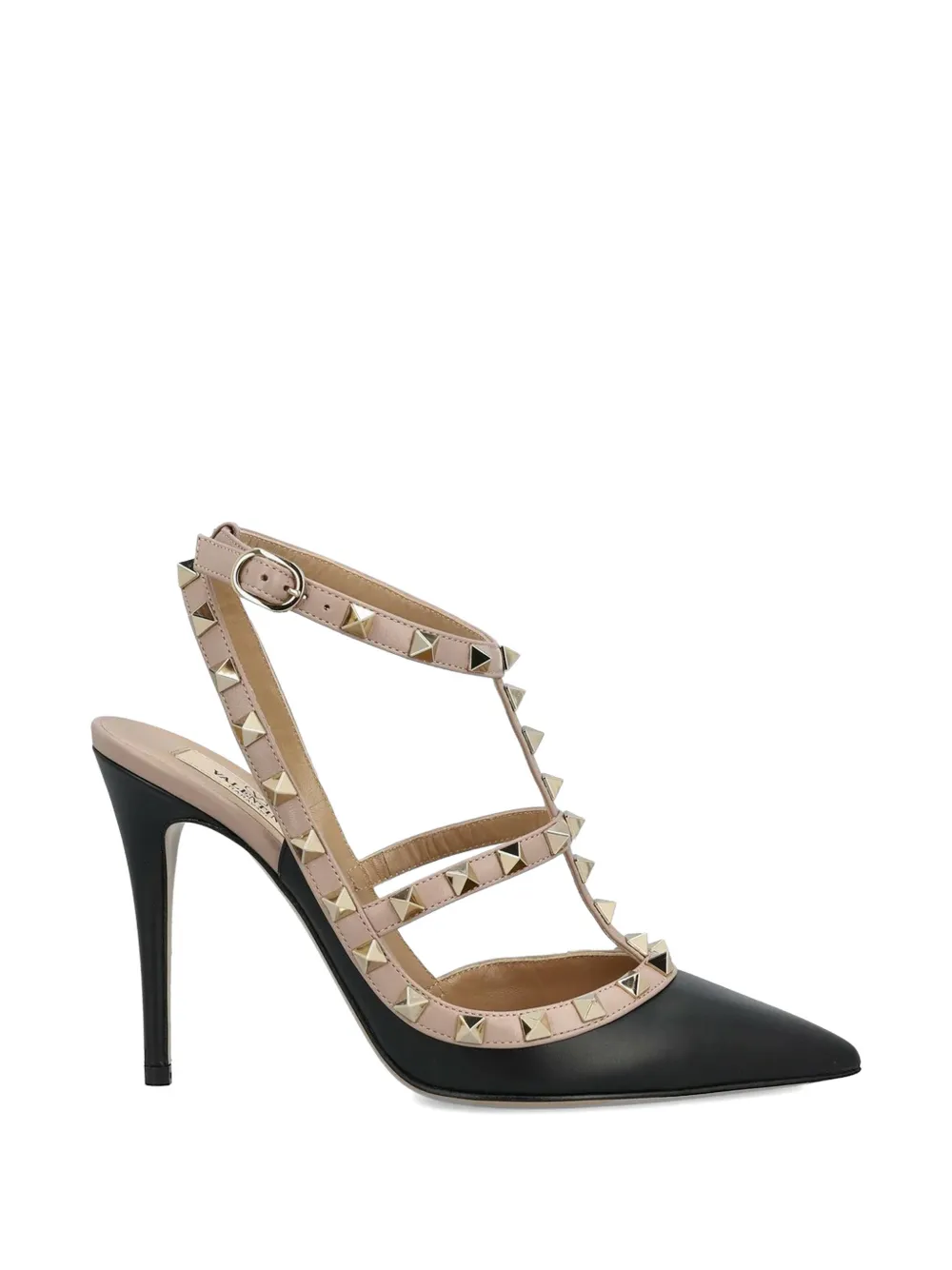 Valentino Garavani Rockstud caged pumps Zwart