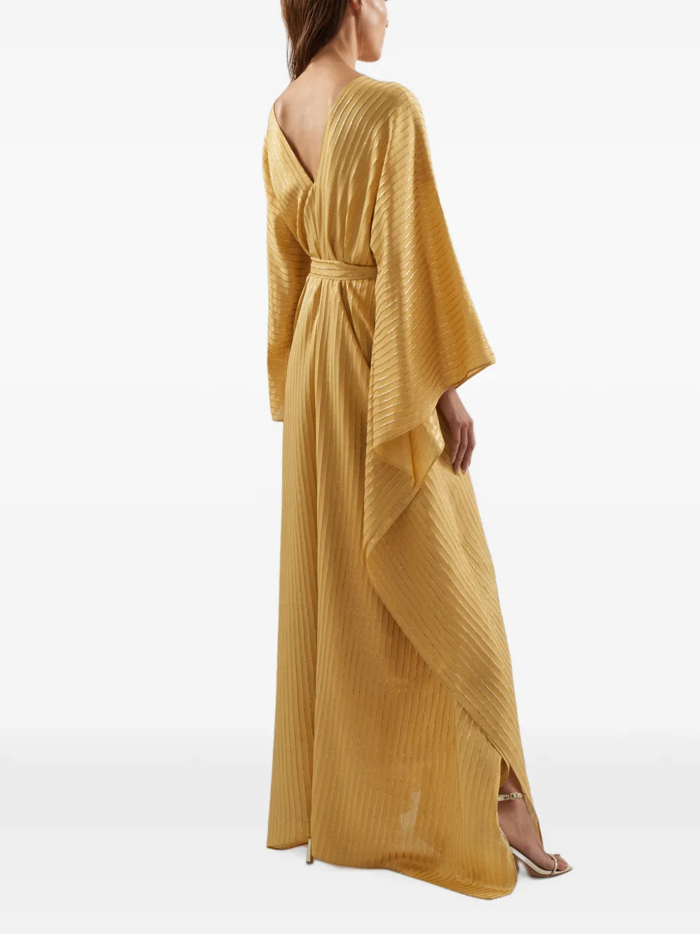 Taller Marmo Mojave maxi-jurk met veters Goud
