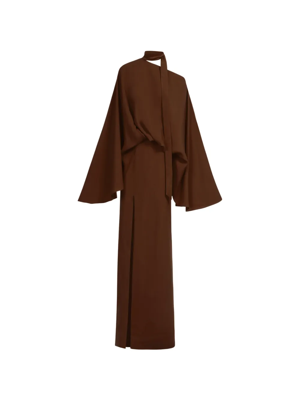 Taller Marmo Brooks asymmetric draped dress - Braun