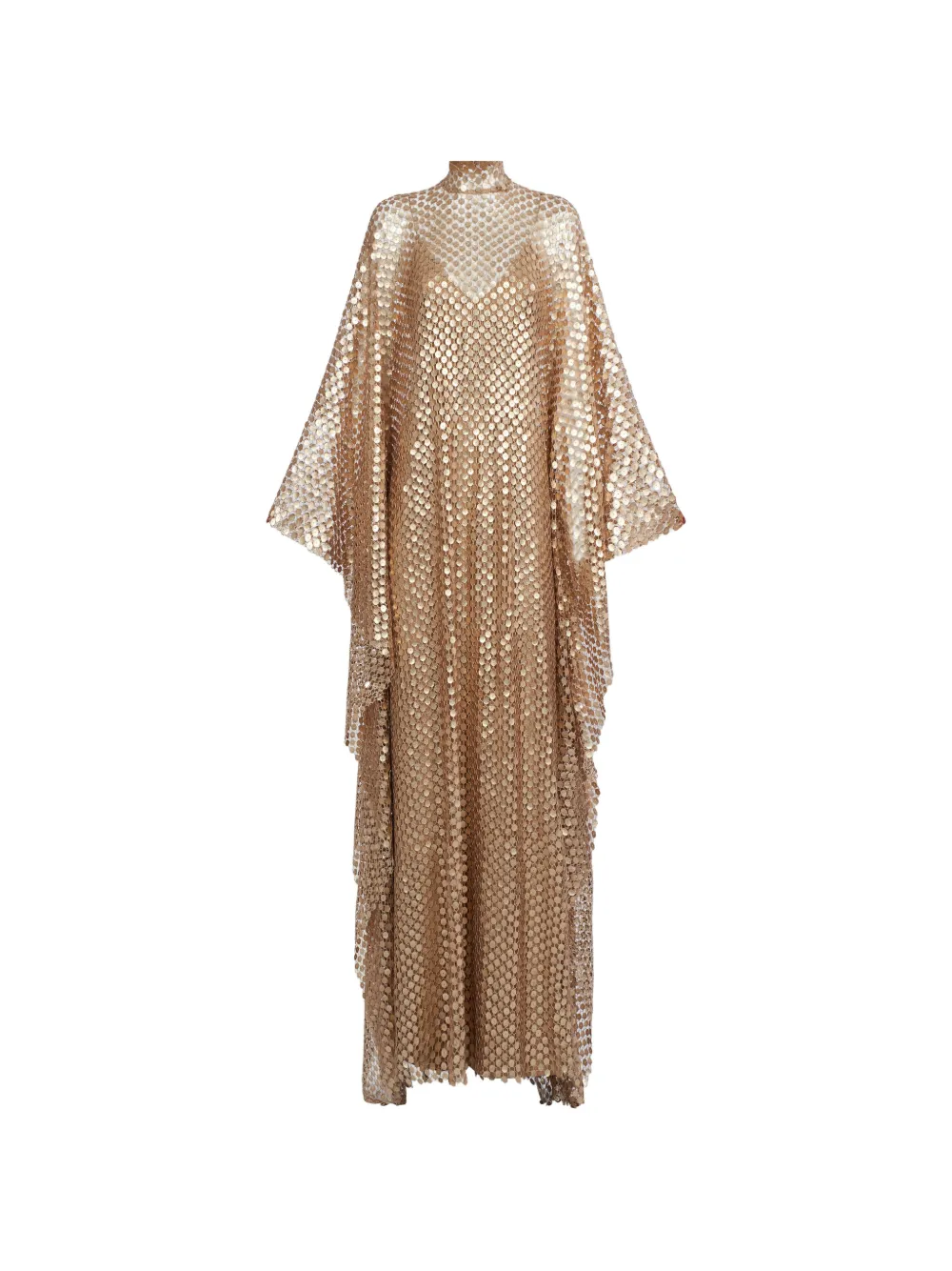 Taller Marmo Deserto sequin-embellished maxi kaftan dress - Gold
