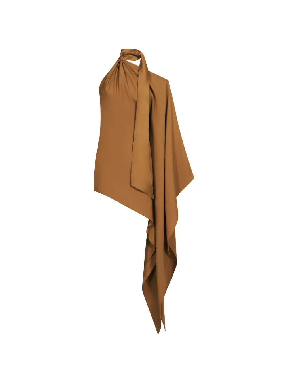Taller Marmo Atlas asymmetric mini dress - Braun