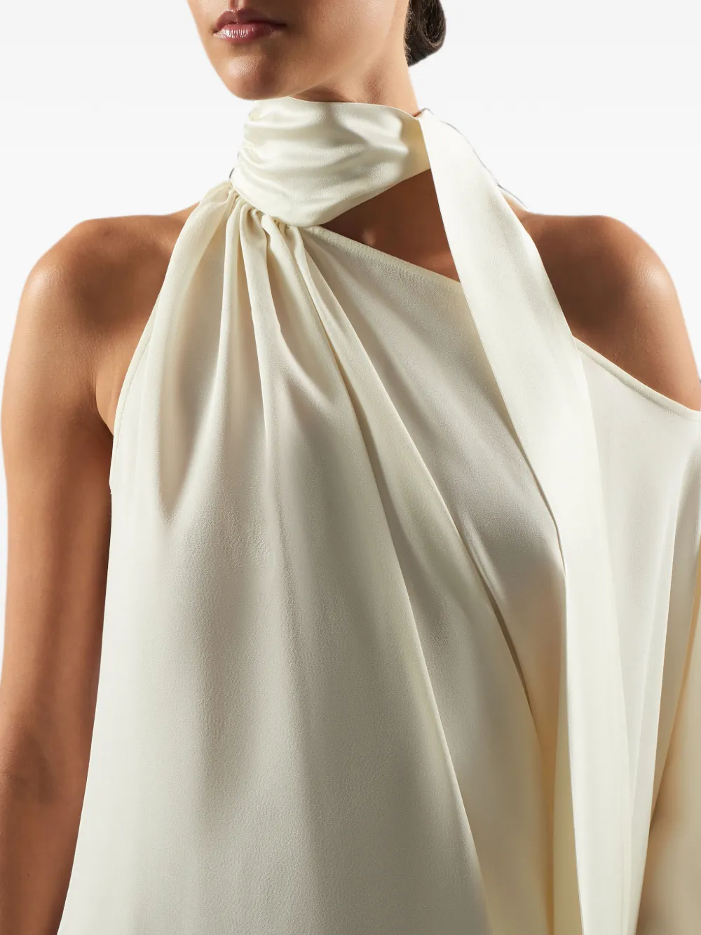 Taller Marmo Atlas gedrapeerde jurk Beige