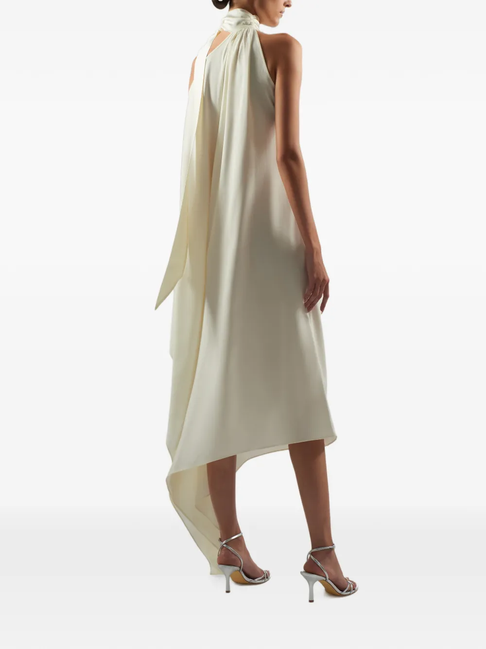 Taller Marmo Atlas gedrapeerde jurk Beige