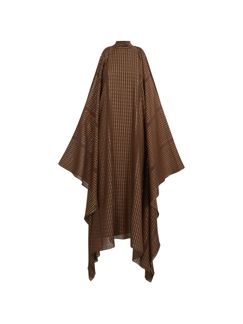 Taller Marmo Agadez striped kaftan dress - Brown