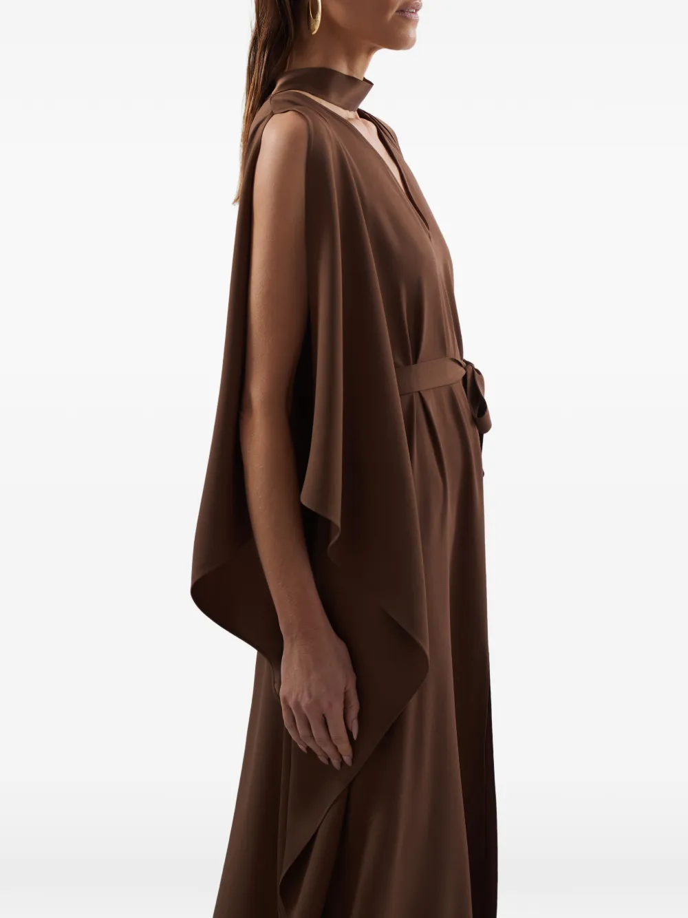 Taller Marmo Arizona maxi-jurk met ceintuur Bruin