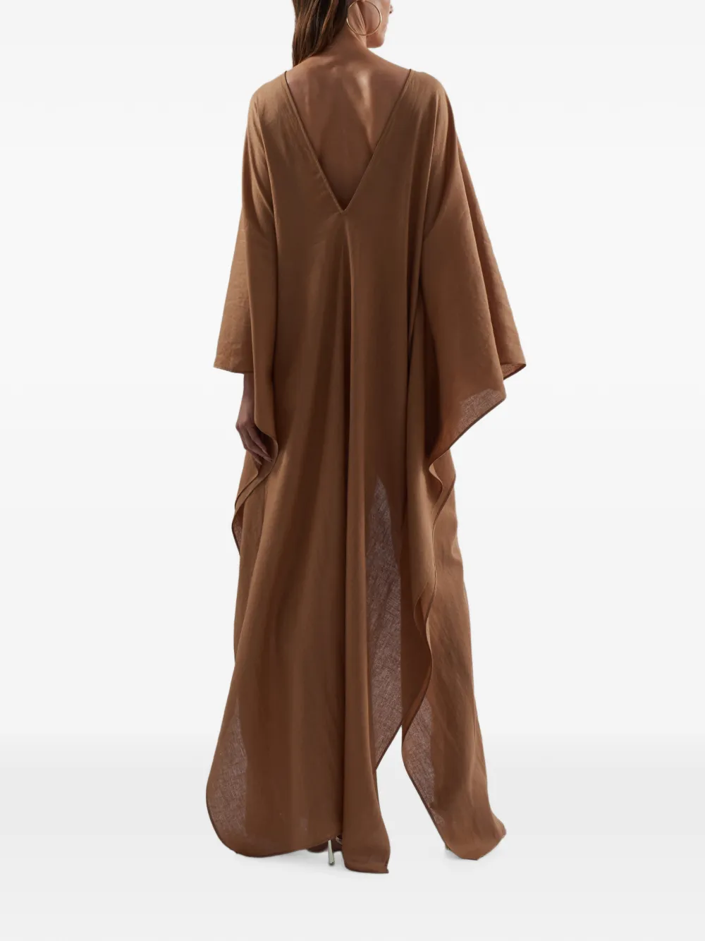 Taller Marmo Mojave maxi-jurk met veters Bruin