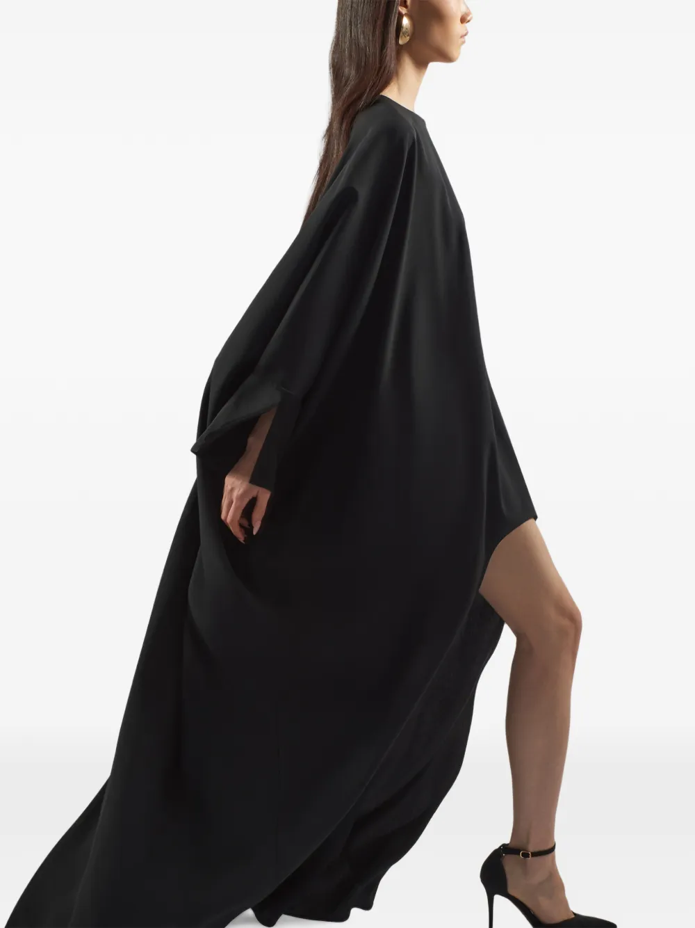 Taller Marmo Namib asymmetrische tuniekjurk Zwart